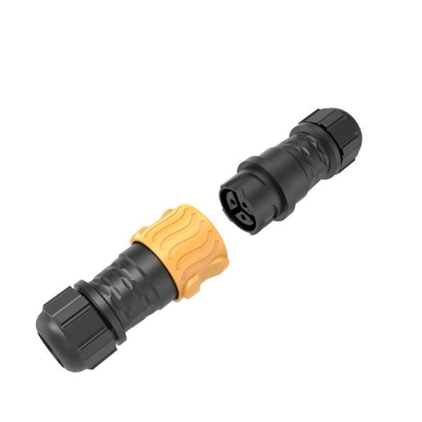 P25 Three Core Waterproof Circular Connector Self Locking Assembly Micro Inverter Box