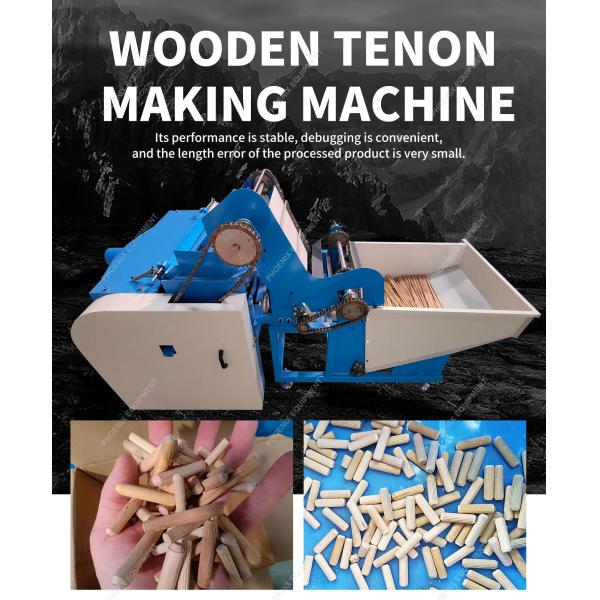 Woodworking Machinery Automatic Tenon Round Bar Cutting Machine with Speed Main Shaft