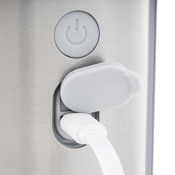 Touch-Free Rechargeable Sensor Liquid Soap Pump Dispenser , Polished Stainless Steel