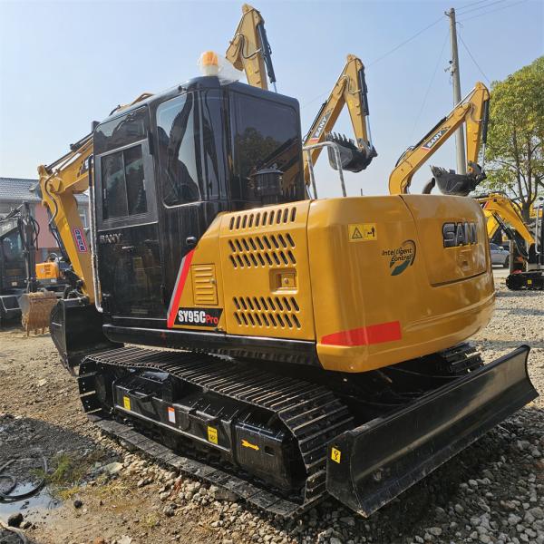 Une mini-excavatrice hydraulique de 9 tonnes / 10 tonnes SY95C d'occasion