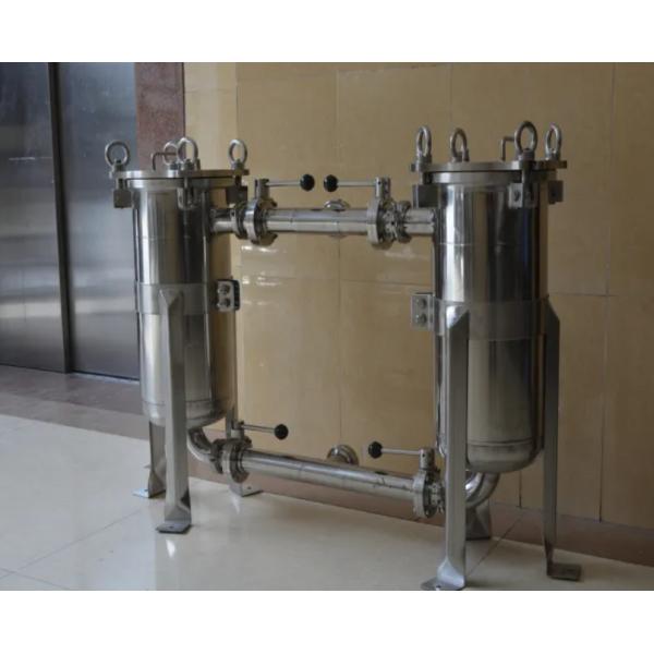 304 Ss Bag Type Filter Assembly Stainless Steel Duplex Strainer Sanitary Food Grade