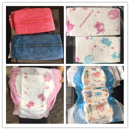 Высокопоглощающий 200г Милый печатный ABDL взрослый детский подгузник для индивидуальных OEM решений