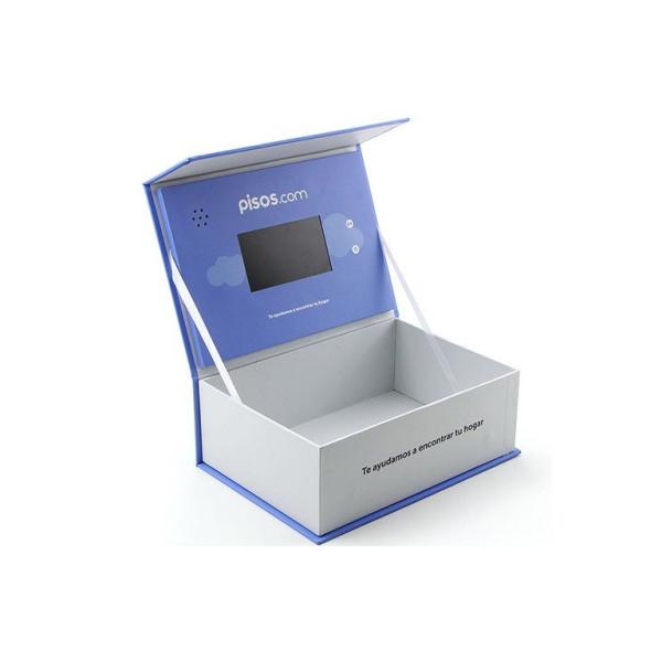 4.3/5/7/10 .1 inch LCD display video box, custom print video gift box with LCD display