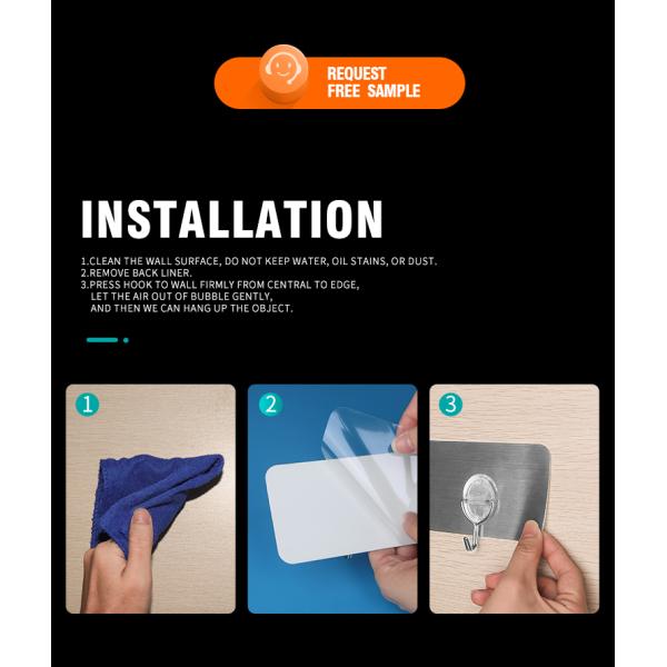 Сильно установленная вешалка стены закрепляет сверхмощный высасыватель хранения для Bathroom