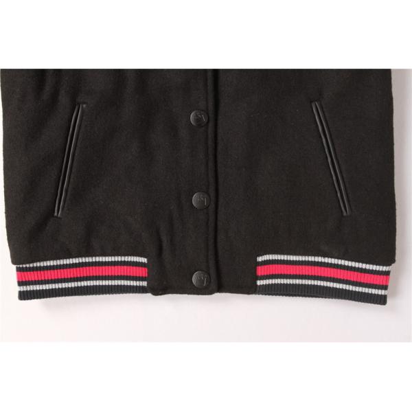 PU Sleeve Ladies Black Bomber Jacket 10A 12A 14A Sample free