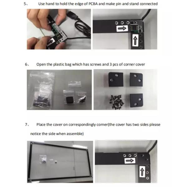 Diy 50 Inch Laptop Screen Frame , Laptop Display Frame For Interactive Table / Kiosks