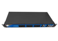 10/100M 24 pontos de entrada portuários controlou o interruptor portos combinados de 4 gigabits