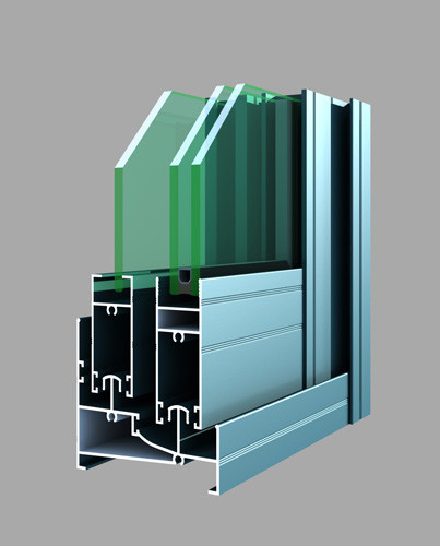 Сплав 6063 горизонтального профиля сползая окна алюминиевого алюминиевый 6005 Т5 Т6