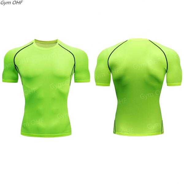 XMAMLON Men's Short-sleeved Tight T-shirt Perfect for Athletic Compression Training