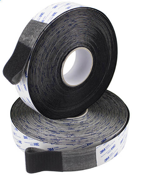 3M Adhesive Backed Hook and Loop Tape with 10,000+ Durability and -40℃ to +120℃ Temperature Range