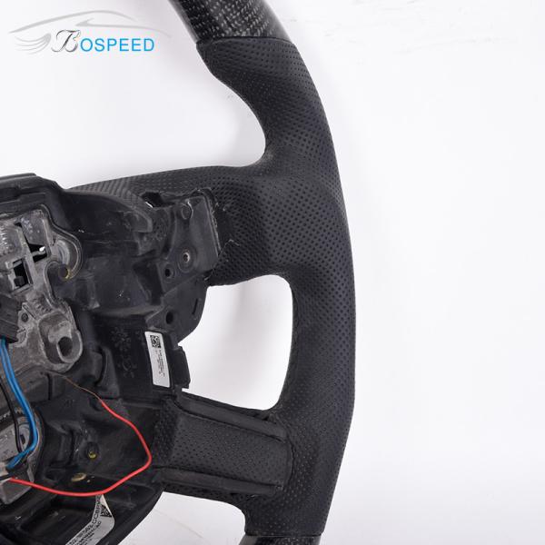 Alcantara LED Landrover Defender Steering Wheel Smooth Leather 350mm