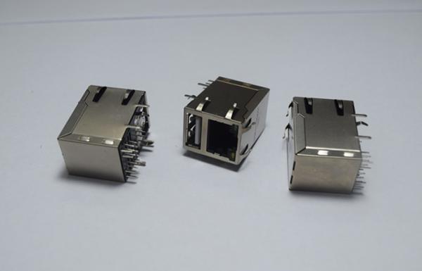 Female RJ45 Ethernet Connector , RJ45 Network Jack For Cat5 / Cat6 Fast Ethernet Cable