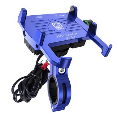 Montagem impermeável do telefone da motocicleta de GPS MP4 com carregador 6V 3A