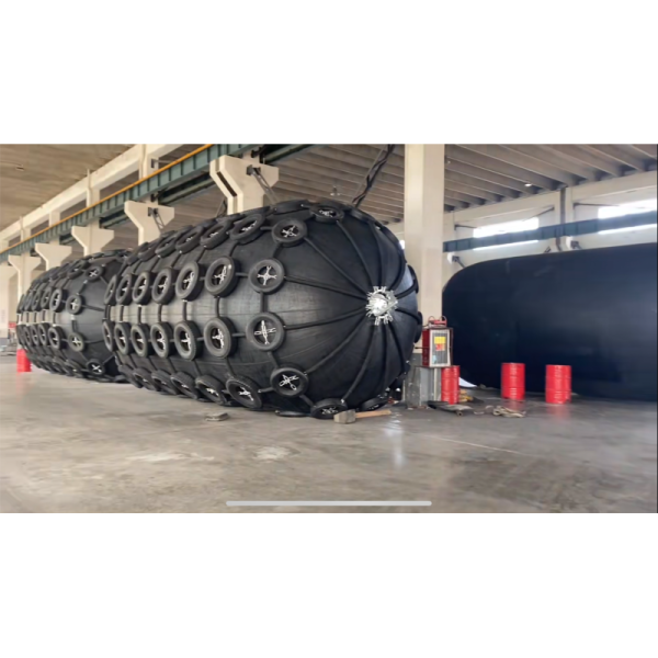3.3m×6.5m High-Strength ISO 17357 Certified Pneumatic Rubber Fender – Marine Vessel Collision Protection Fender with Reinforced Tire Net & Precision Piston Component