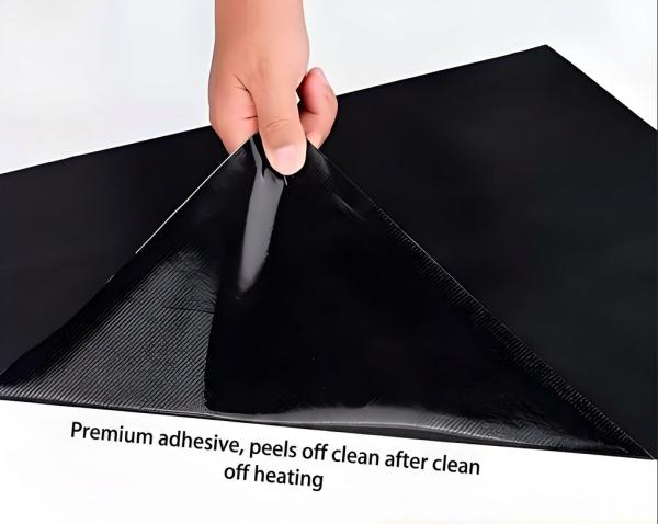 Black Anti-static PTFE Film Tape Self Adhesive 260℃ High Temperature Teflon Tape for Electronic Workshop
