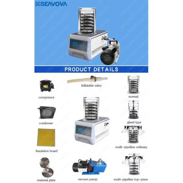 Benchtop Freeze Dryer Senova Biotech Lab Scale Lyophilizer NovaDryer-B101