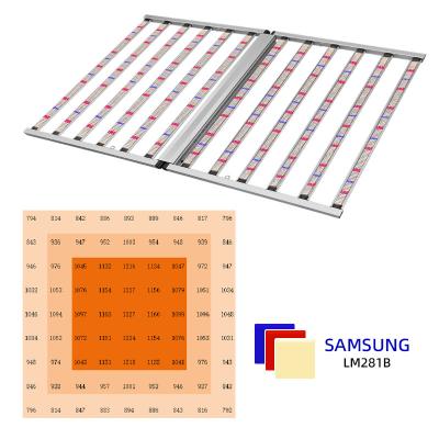 Luzes de crescimento de LED para mudas Estufas Espectro completo Luz de crescimento de LED 1200W Design dobrável Controle atenuável