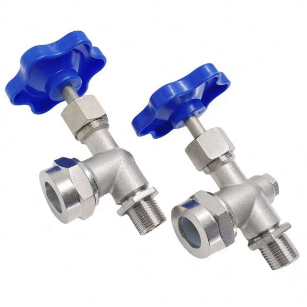 Factory Supply SS304 Threaded Liquid Level Gauge Cock Valve Y Type Manual Valve for Boiler Water Tank