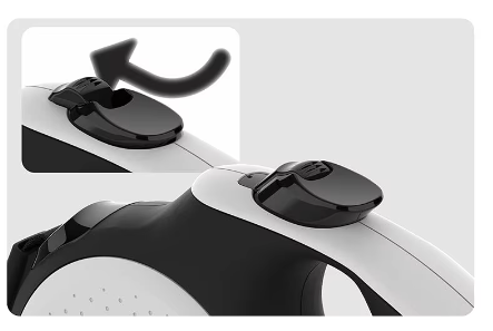 Convenient Walking Solution Reflective Retractable Dog Leash for Dogs Solid Pattern