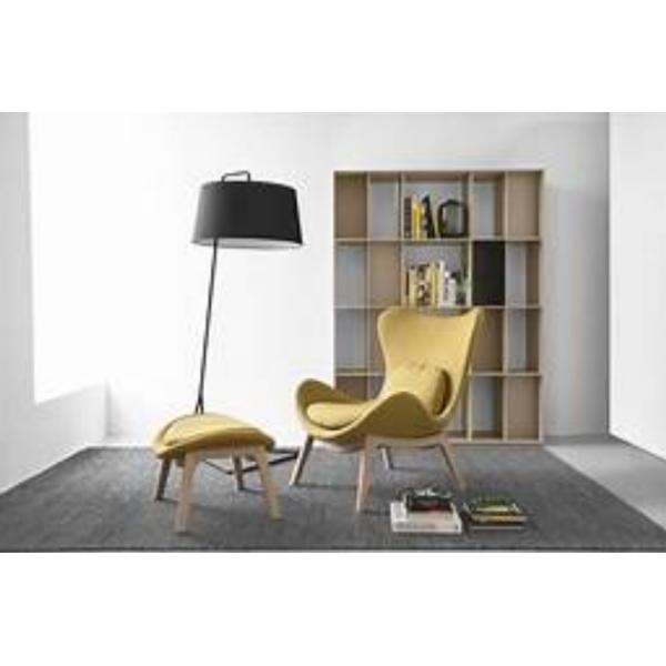 Noble designed hotel lobby furniture commercial leather covered leisure chair