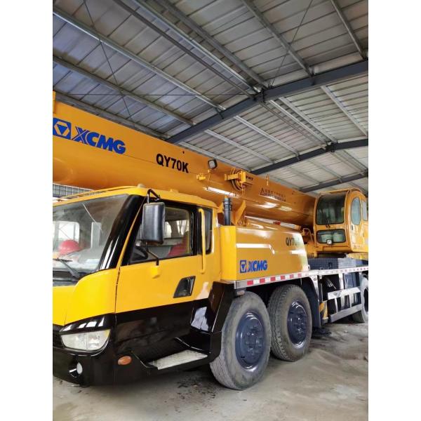 Кран тележки 2015 XCMG 70 используемый тоннами привел кран установленный тележкой QY70K/QY70KH