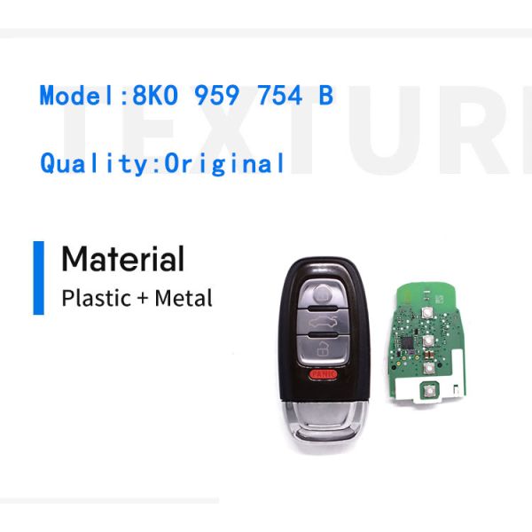 3+1 Buttons Remote Key For Audi FCCID IYZFBSB802 8K0959754B