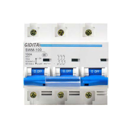 DC 400V 3P C Style High Breaking MCB for Lighting and Motor Protection System