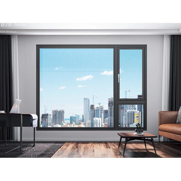 Single Glass Aluminium Casement Windows Outward Opening With Adjusting Hinges