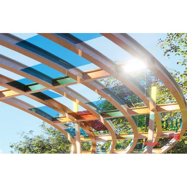 Modern Art Outdoor Gallery Customized Size for Outdoor Steel Frame Landscape Pergola