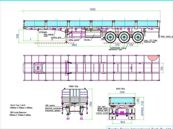 Enhanced Heavy-Duty Side Wall Container Semi Trailer Versatile Durable And Efficient Container Transport