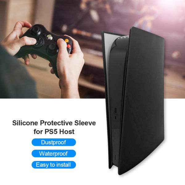 Soft Cover Non-slip Sleeve Silicone Rubber Case For Ps5 Games Full Cover Device Skin Protection PS5 Console Silicone Case
