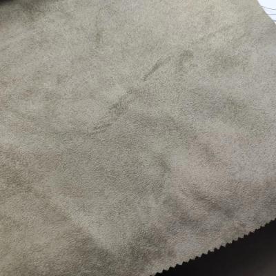 Dyed 100% Polyester 50D*75D Suede Fabric Pd Coated For Jacket Garment
