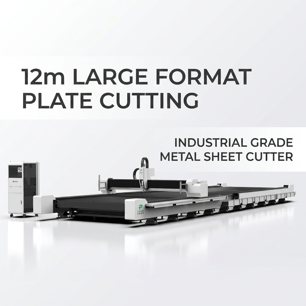 20000W Laser Cutting Machines 12M Fully Enclosed Dual Pallet 12000x3000mm Plate Cutter