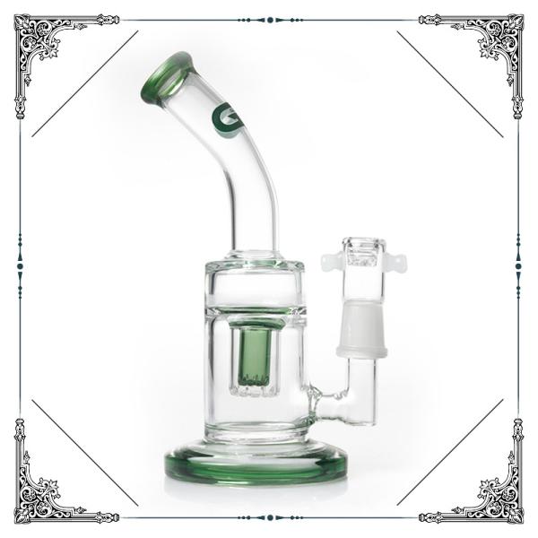 8.2 Inch Mini Grace Glass Smoking Water Pipe With Percolator Hookah Shisha Bongs