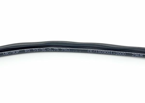 Fig 8 Shotgun Bulk CCTV Cable VR90P Solid PE Insulation With 2 Cores Power Wire