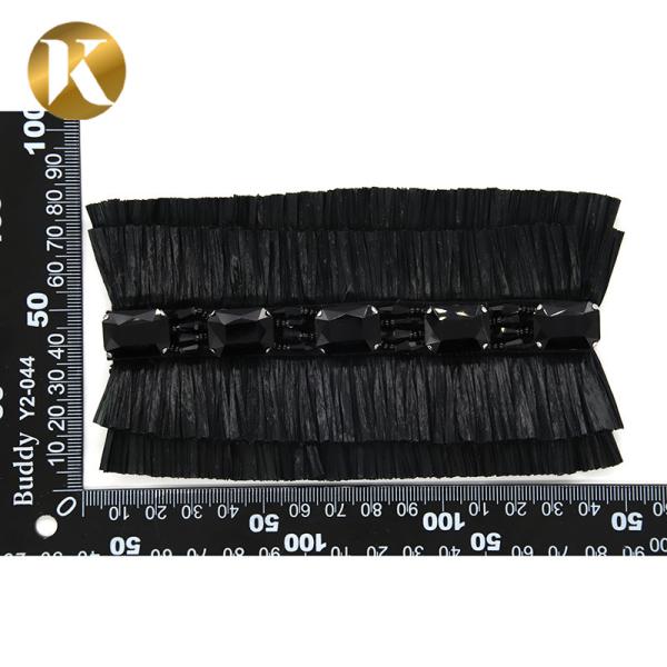 High - Grade Rhinestone Fashion Shoe Decoration 145*75mm Special Cloth Material