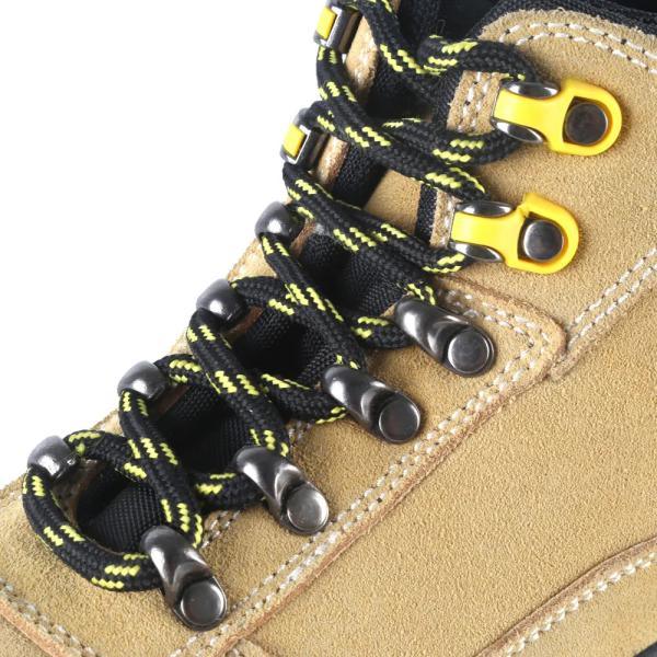 Yellow Industrial Safety Shoes Nubuck Leather Steel Toe Woodland Safety Shoes Anti Static
