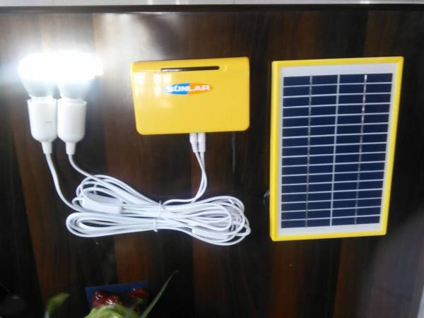 Home Solar Panel Light Kit  Solar Camping Light Kit 12 Hours AC Charging Time