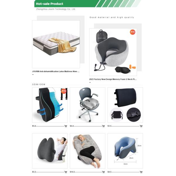 Lumbar Roll Back Support Cushion for Back Pain Removable and Washable Rectangle Design