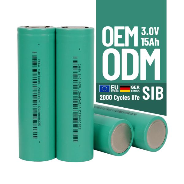 Exliporc 40140 High Rate Sodium Ion Battery 15Ah 3V Na Battery Cell with 2000 Cycles for Electric Bike Scooter