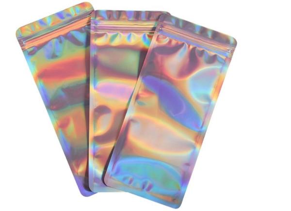 Customized Printing Plastic Lip Gloss Packaging Pouch Mylar Bags For Cosmetic Makeup Brushes Packing