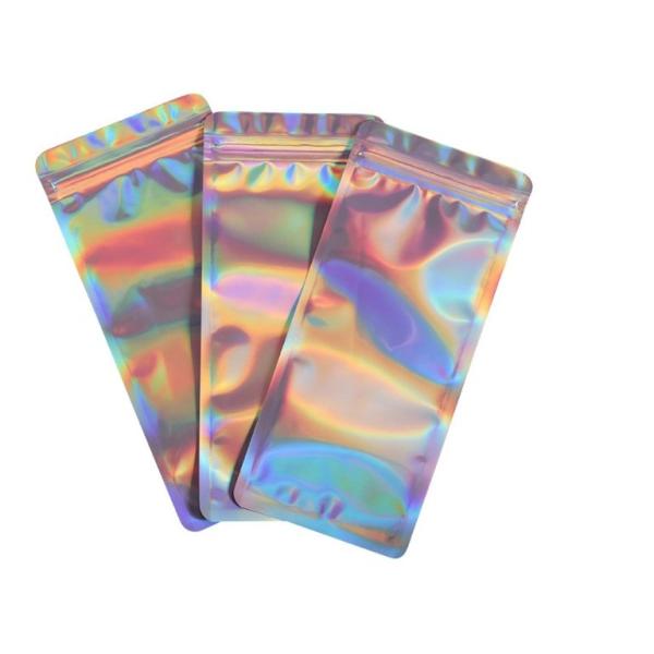 Customized Printing Plastic Lip Gloss Packaging Pouch Mylar Bags For Cosmetic Makeup Brushes Packing