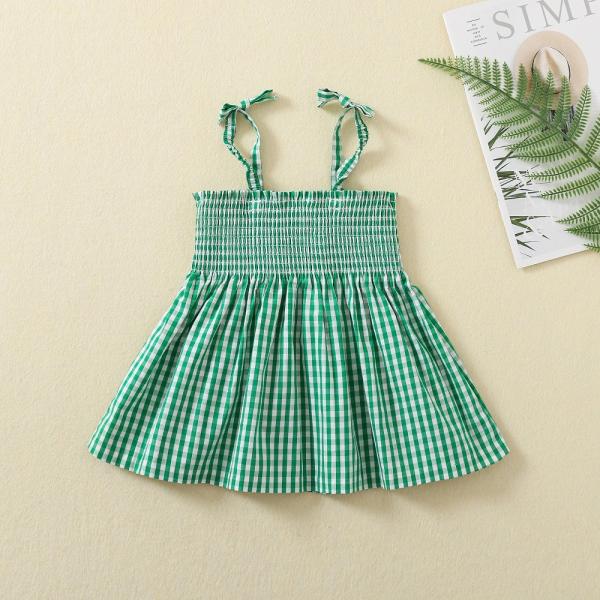 Summer Wholesale Custom Design Spandex Cotton Baby Toddler Slip Dress Baby Girls Dress