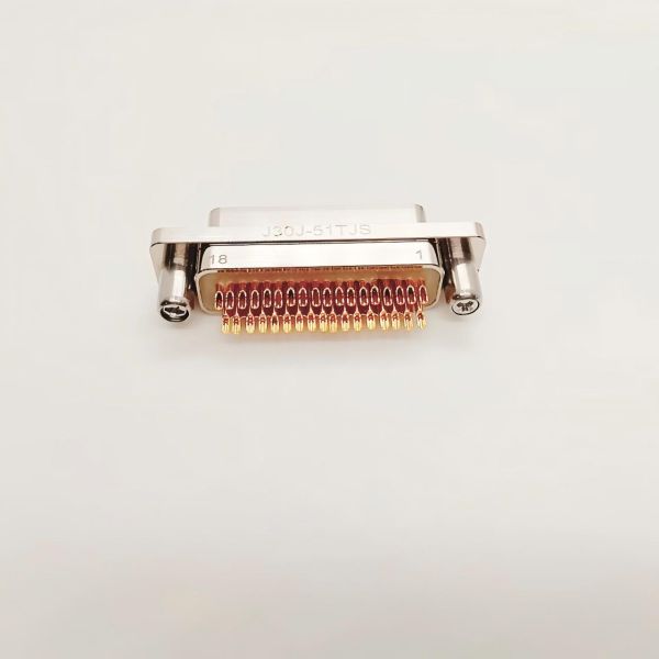 J30J Micro-D Connector with 1.27mm Pitch Metal Body and Precision Twist Pins for High-Density Applications
