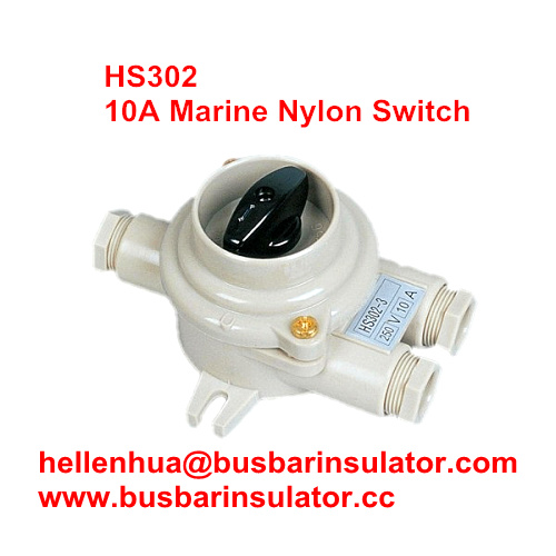 10A marine nylon boat accessories HS101 boat switch marine watering switch
