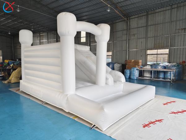 Manufacturer Commercial Inflatable Bouncer Inflatable Combos White Wedding Castle