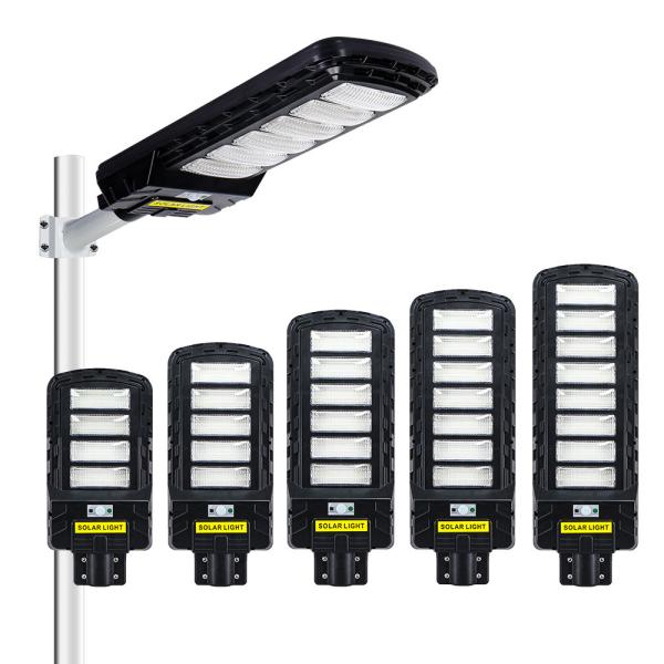 Alta luminosidade Tempo de trabalho longo Outdoor 50W 100W 150W 200W 250W 300W Pole Led Solar Street Light Bateria