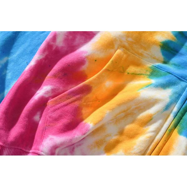 Breathable Cotton Tie Dye Zip Mens Oversized Pullover Hoodie