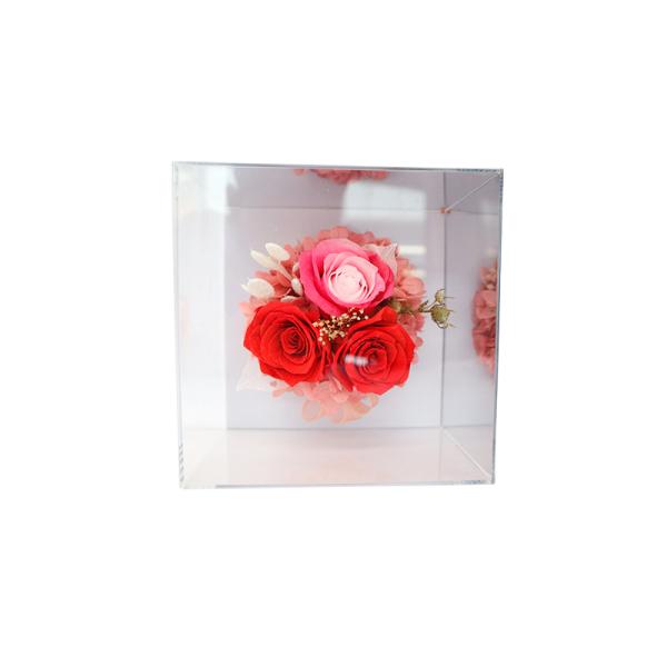 Environmental Friendly Luxury Flower Box Keeping The Fresh Of The Love Forever