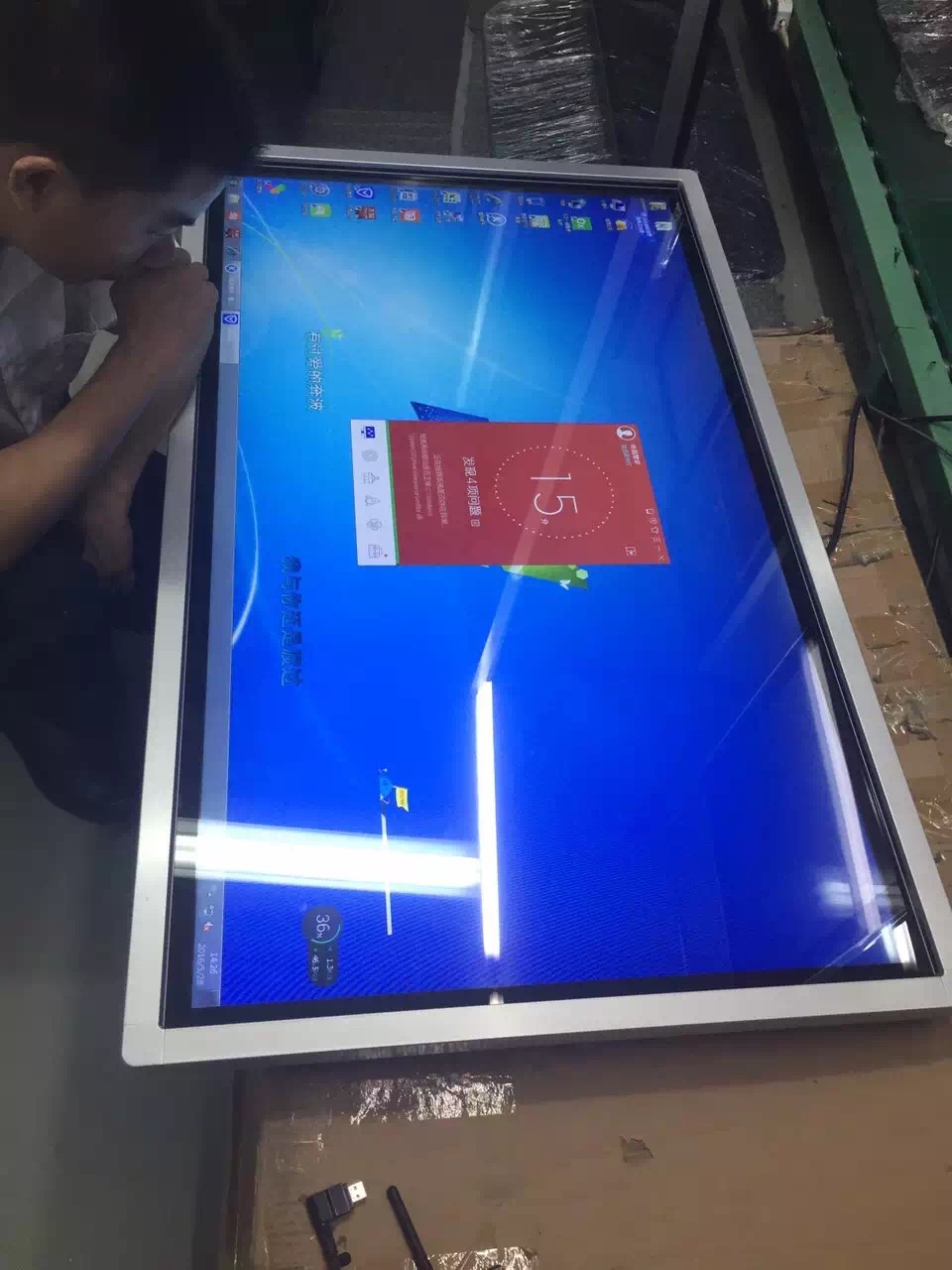 Взаимодействующий Signage Wifi цифров касания Lcd ультракрасный Multi